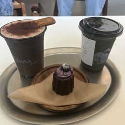 blueberry canele, nutellamisu latte, jasmine matcha blueberry canele, nutellamisu latte, jasmine matcha