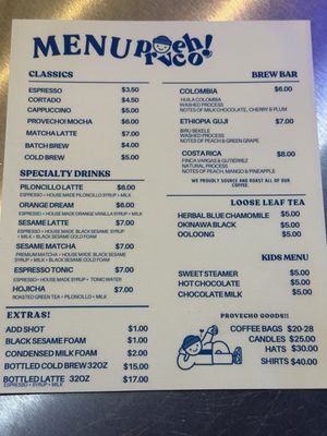 Menu photo 5 Provecho Coffee San Diego, CA Menu photo 5 Provecho Coffee San Diego, CA