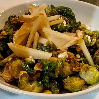 Marple Public House - Crispy Brussel Sprouts: goat cheese, Asian pear, toasted peanuts, Vietnamese fish sauce caramel - Pubs Near Me - Broomall, Pennsylvania Marple Public House - Crispy Brussel Sprouts: goat cheese, Asian pear, toasted peanuts, Vietnamese fish sauce caramel - Pubs Near Me - Broomall, Pennsylvania