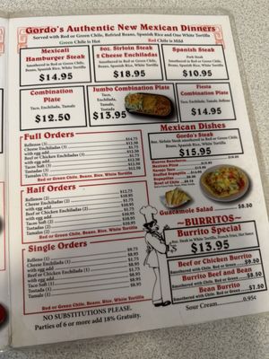 Menu photo 2 Gordo's cafe Gallup, NM