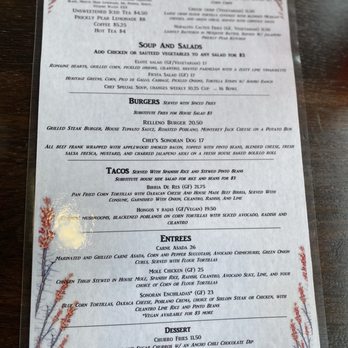 Ocotillo Cafe - There is no wrong answer on that menu - New American Near Me - Tucson, Arizona
