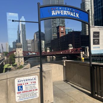 Chicago Riverwalk - Entrances are well marked. - Landmarks & Historical Buildings Near Me - Chicago, Illinois