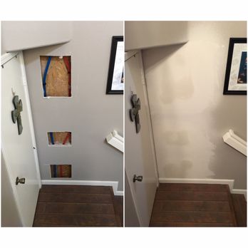 Nick Allen Plumbing - Before and after of the whole house re-piping with PEX pipe. After we painted you couldn't even tell they had been there. - Plumbing Near Me - San Clemente, California Nick Allen Plumbing - Before and after of the whole house re-piping with PEX pipe. After we painted you couldn't even tell they had been there. - Plumbing Near Me - San Clemente, California