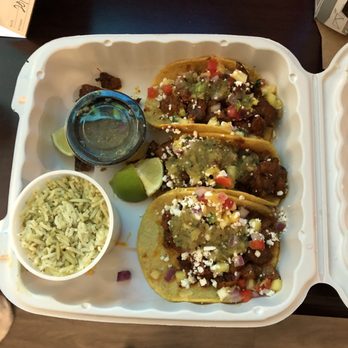 Seis Kitchen - Al Pastor tacos with cilantro rice - Mexican Near Me - Tucson, Arizona Seis Kitchen - Al Pastor tacos with cilantro rice - Mexican Near Me - Tucson, Arizona