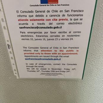 CHILEAN CONSULATE - Updated January 2026 - 25 Reviews - 870 Market St
