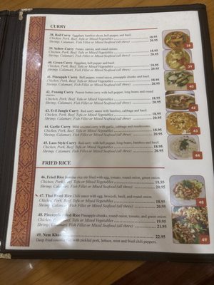 Menu photo 2 Thai Village Waipahu, HI Menu photo 2 Thai Village Waipahu, HI