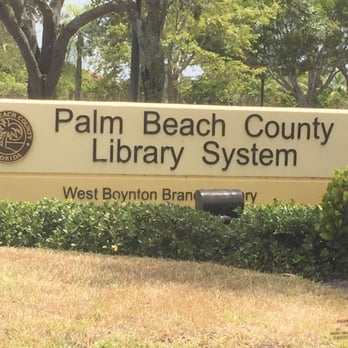 West Boynton Branch Library - West Boynton library sign * part of palm beach county library system - Libraries Near Me - Boynton Beach, Florida