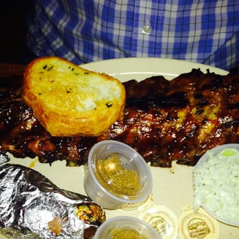 Shorty's Bar-B-Q - Full rack of baby back ribs with a sweet potato, cole slaw and texas toast ~ YUM - Barbeque Near Me - Miami, Florida Shorty's Bar-B-Q - Full rack of baby back ribs with a sweet potato, cole slaw and texas toast ~ YUM - Barbeque Near Me - Miami, Florida