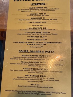 Menu photo 2 Putter's Bar & Grill Portland, OR
