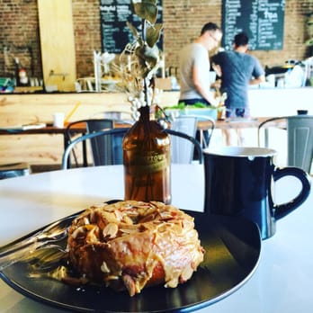 Milk & Pull - Dulce de leche donut with an Americano! - Coffee & Tea Near Me - Ridgewood, New York Milk & Pull - Dulce de leche donut with an Americano! - Coffee & Tea Near Me - Ridgewood, New York