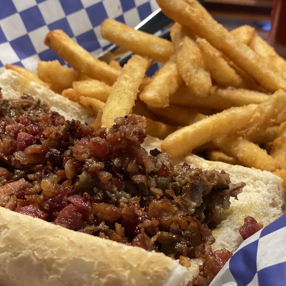 River City Drafthouse - Kentucky Cheesesteak Sandwich - New American Near Me - Louisville, Kentucky River City Drafthouse - Kentucky Cheesesteak Sandwich - New American Near Me - Louisville, Kentucky