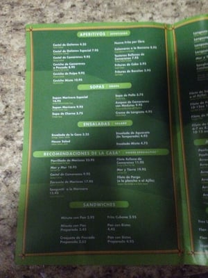 Menu photo 7 La Minutera Seafood Restaurant Hialeah, FL