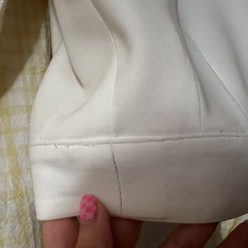 Paris Cleaners - The stitches in the back are poor quality, looks like they're about to rip anytime. There were so many loose threads before I cut them. - Sewing & Alterations Near Me - Baltimore, Maryland