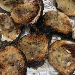 Burnt 1 Dozen Chargrilled Oysters Burnt 1 Dozen Chargrilled Oysters