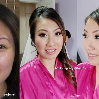 Makeup by Maida - Bride: Rosanna before & after - Makeup Artists Near Me Makeup by Maida - Bride: Rosanna before & after - Makeup Artists Near Me
