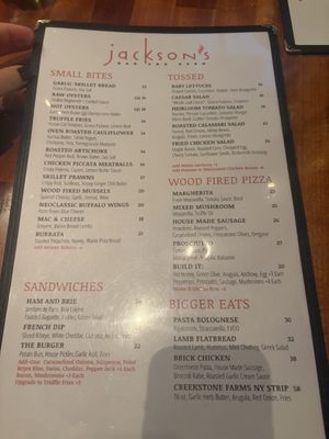 Menu photo 1 Jackson's Bar and Oven Santa Rosa, CA Menu photo 1 Jackson's Bar and Oven Santa Rosa, CA