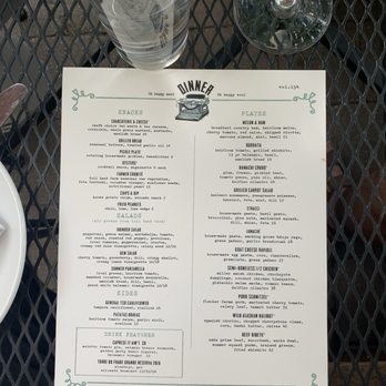 Bluebeard - Menu [July 2026] - New American Near Me - Indianapolis, Indiana