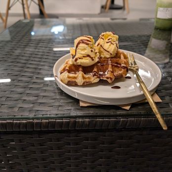 Stay Coffee - Waffle W/ Vanilla Ice Cream - Coffee & Tea Near Me - Lawndale, California Stay Coffee - Waffle W/ Vanilla Ice Cream - Coffee & Tea Near Me - Lawndale, California