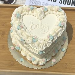 Beauty and The Baker - Custom gender reveal cake