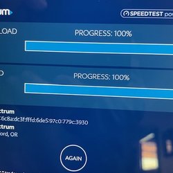 Spectrum - This was a separate speed test done on the Spectrum site-even worse than the others.