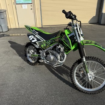 Dynamic Customs - Dirt Bike Graphics applied, detailed and ceramic coated - Car Window Tinting Near Me - Gilroy, California