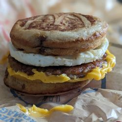 McDonald's - Sausage, egg, and cheese McGriddle
