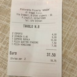 Aragon - Sample Bill