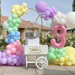 Empire Bounce Castles - Cotton Candy Cart Cotton Candy Machine, kids party, birthday party, unicorn theme