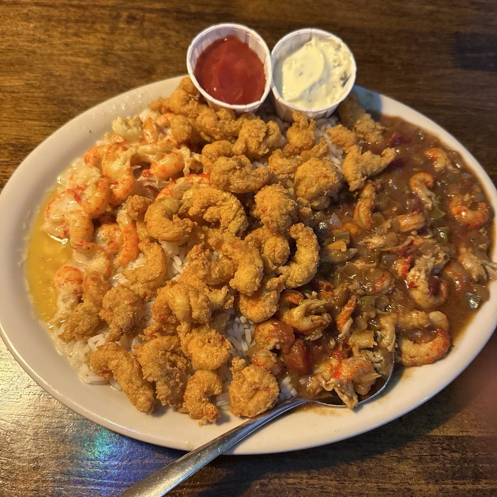 Frilly's Seafood Bayou Kitchen - Crawfish Trio, dinner - Cajun/Creole Near Me - Denton, Texas Frilly's Seafood Bayou Kitchen - Crawfish Trio, dinner - Cajun/Creole Near Me - Denton, Texas