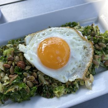 The Abbey - kale and brussels sprouts salad - New American Near Me - Brookline, Massachusetts