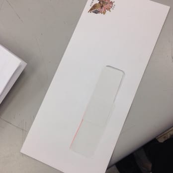 US Post Office - They taped the window of the envelope closed because they can't provide a windowless stamped envelope...damn shame. - Post Offices Near Me - Brooklyn, New York