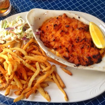 Sunset Bar & Grill - Baked Cod with "Casino" style topping - Bars Near Me - Wilson, New York