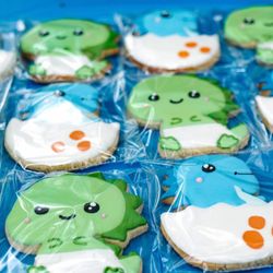 For Heaven's Cake - Custom ordered dinosaur cookies