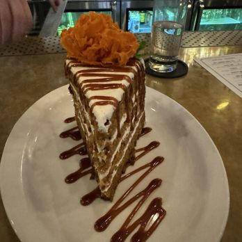 Brass Ram - The Bomb Carrot Cake. It surprised me and was the best Ive ever had - New American Near Me - Dallas, Texas