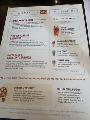 Menu photo 1 First Watch Euless, TX Menu photo 1 First Watch Euless, TX