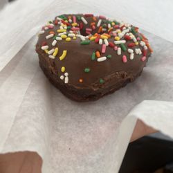 Bizzy Jean's Donuts - Sprinkle Chocolate glazed chocolate cake donut