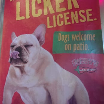 Fuzzy's Taco Shop - Only the best establishments welcome the good puppy dog. Kudos Fuzzys! - Mexican Near Me - Roanoke, Texas