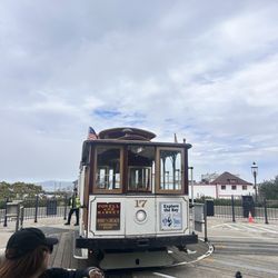 Powell & Hyde Cable Car Turntable - Turnabout area