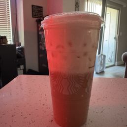 Caramel brûlée latte with a sugar cookie cold foam. Caramel brûlée latte with a sugar cookie cold foam.
