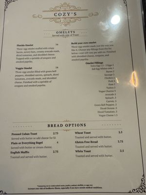 Menu photo 2 Cozy Coffee Restaurant & Bar Temple Terrace, FL Menu photo 2 Cozy Coffee Restaurant & Bar Temple Terrace, FL