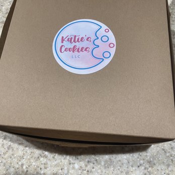 Katie’s Cookies - Cute box the cookies came in - Desserts Near Me Katie’s Cookies - Cute box the cookies came in - Desserts Near Me