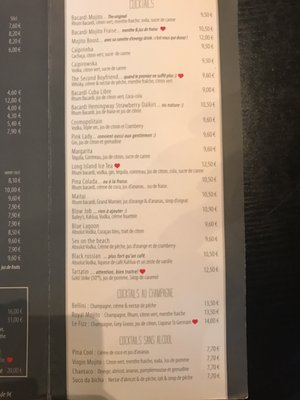 Menu photo 2 Café Voulez-Vous Paris, 75 Menu photo 2 Café Voulez-Vous Paris, 75