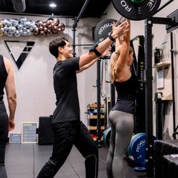 Village Fitness Glendora - Overhead Press- one of our big 3 movement standards that helps with upper body strength and mobility.