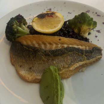 MAMO Restaurant - Branzino, pesto di broccoli, cavolfiori,riso venere - Italian Near Me - New York, New York MAMO Restaurant - Branzino, pesto di broccoli, cavolfiori,riso venere - Italian Near Me - New York, New York