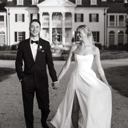 Lovely Bride Dallas - Amelia wearing our Louvienne 'Greer' gown