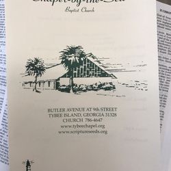 Chapel By the Sea Baptist Church - Sunday bulletin