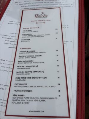 Menu photo 8 Vesuvio Carmel-by-the-Sea, CA