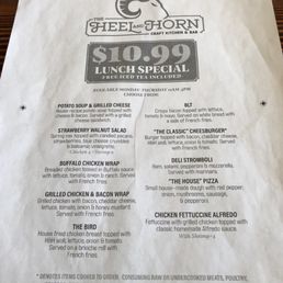 Lunch specials menu Lunch specials menu