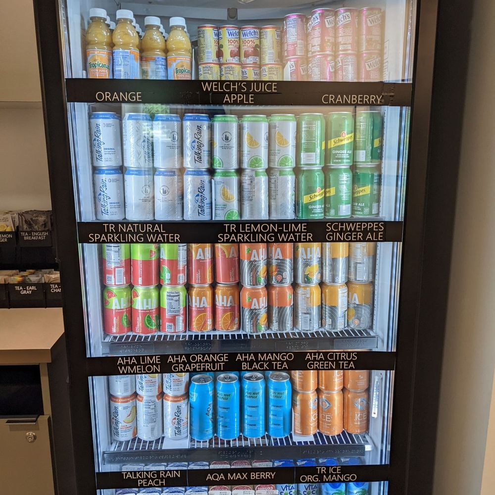 Microsoft Cafe 16 - a refrigerator full of drinks - Cafeteria Near Me - Redmond, Washington