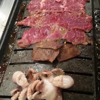 BBQ Stop - Octopus and marinated beef ribs - Korean Near Me - Diamond Bar, California BBQ Stop - Octopus and marinated beef ribs - Korean Near Me - Diamond Bar, California